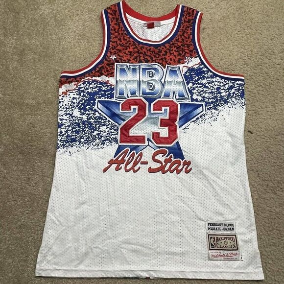 Michael Jordan 1991 All-Star East Jersey Mitchell & Ness Hardwood Classics Large - Picture 1 of 10